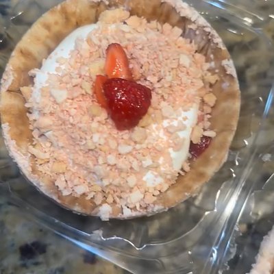 Strawberry Cheesecake Waffle Bowl