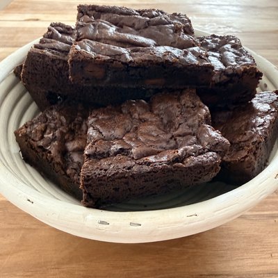 Sourdough  Chocolate Chunk Fudge brownie 