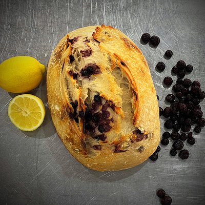 Lemon Blueberry Sourdough