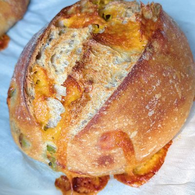 Jalapeño & cheddar Cheese Sourdough Bread