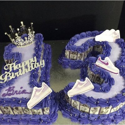 Themed Double  Number Cake 