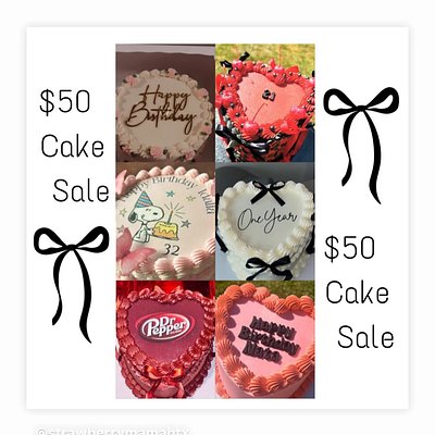 $50 Cake Sale ✨ 1 LAYER