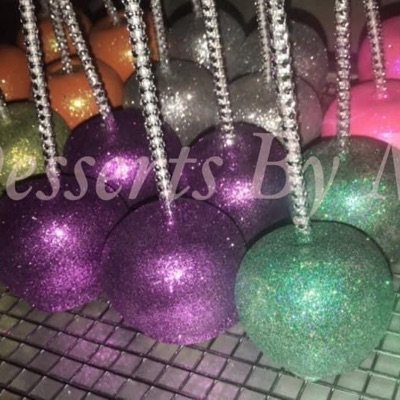 A Dozen Of Glitter Candy Apples 