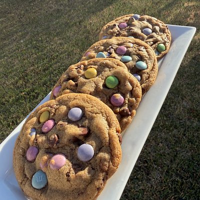 M&M  Chocolate Cookie  ( Spring Edition 💐🐇💛💜