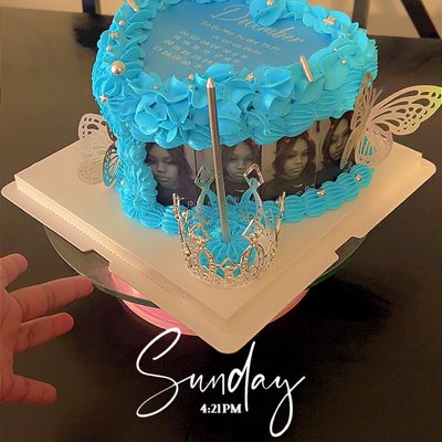 Let It BURN Cake ( Heart) 