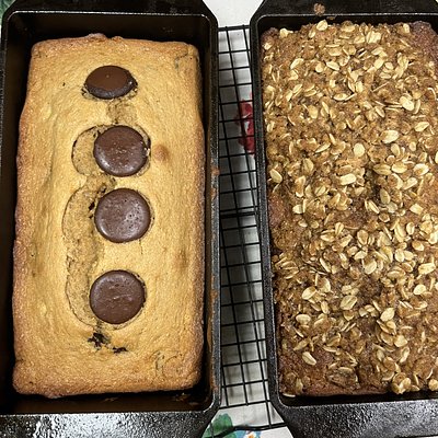 Sourdough Banana chocolate Bread Loaves