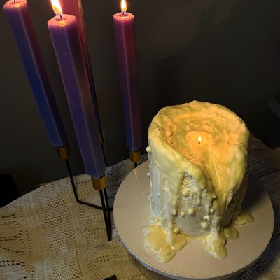 Drippy Candle Cake