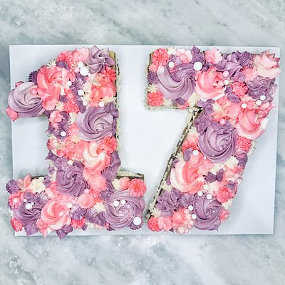 Number Cookie Cakes - 2 LARGE Numbers