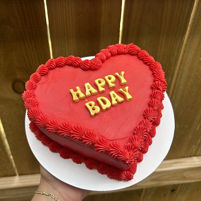 6” Heart Cake (single) 