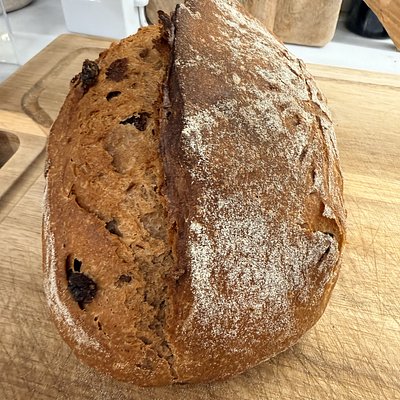   Cinnamon Raisin Walnut Sourdough Bread 