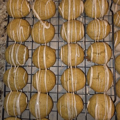 Pumpkin Spice Cookies w/ Maple Glaze