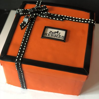 8” Square Custom Cake
