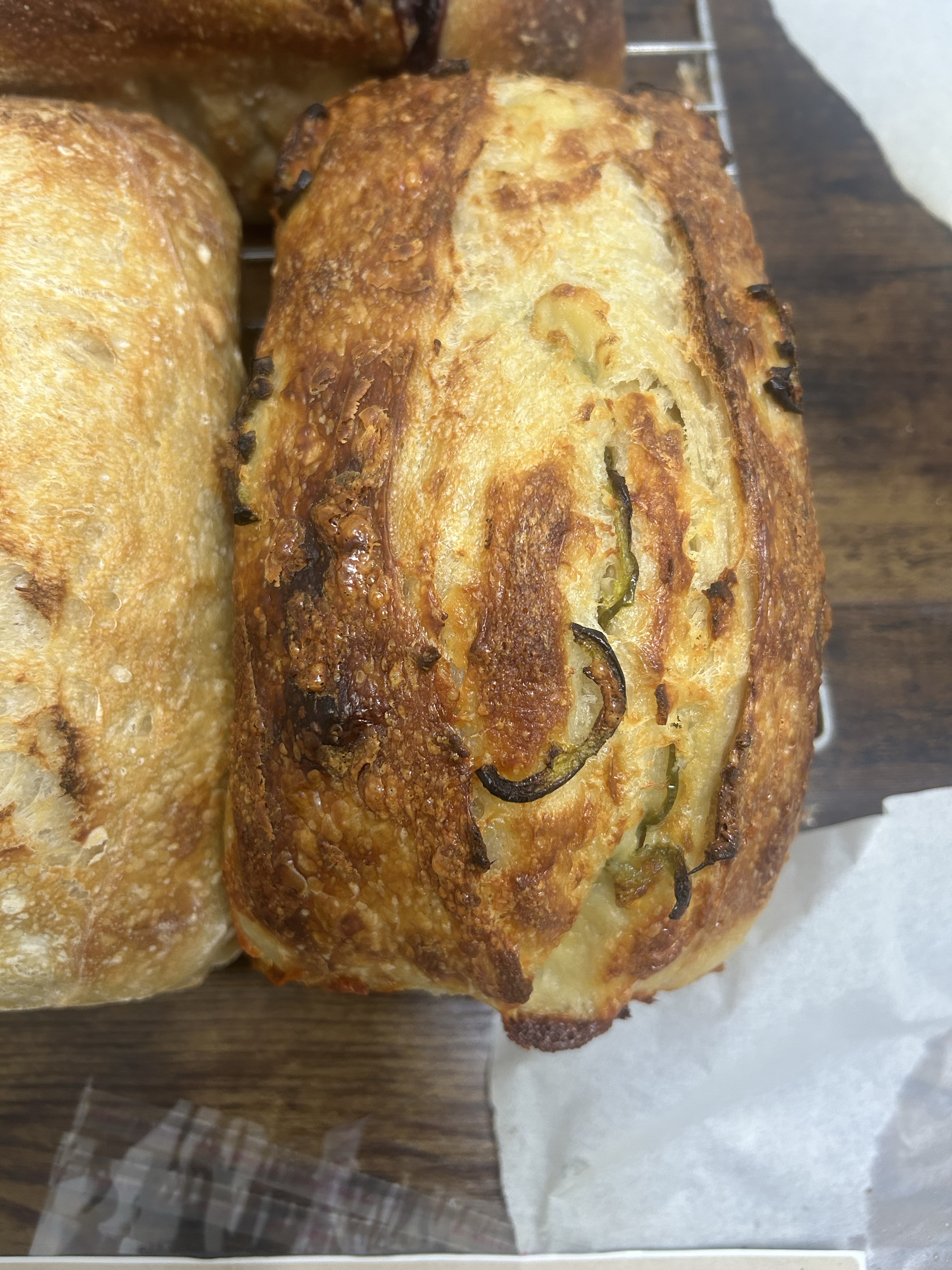 Sourdough Jalapeno Cheddar Sandwich Loaf
