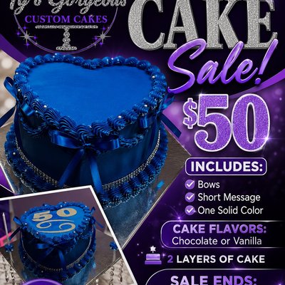 6” Heart Cake Deal