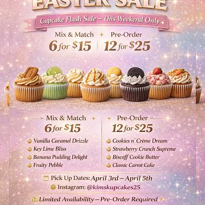 Easter Cupcake Sale