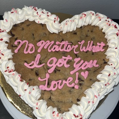 Heart Cookie Cake