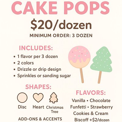 Dozen Mini cake pops