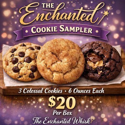 The Enchanted Colossal Cookie Sampler Gift Box 