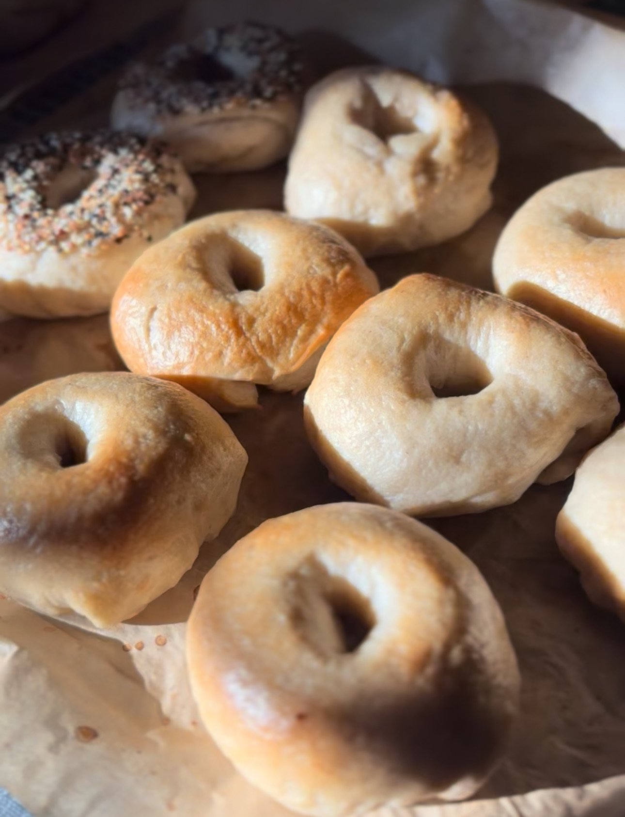 Plain Sourdough Bagels / 6
