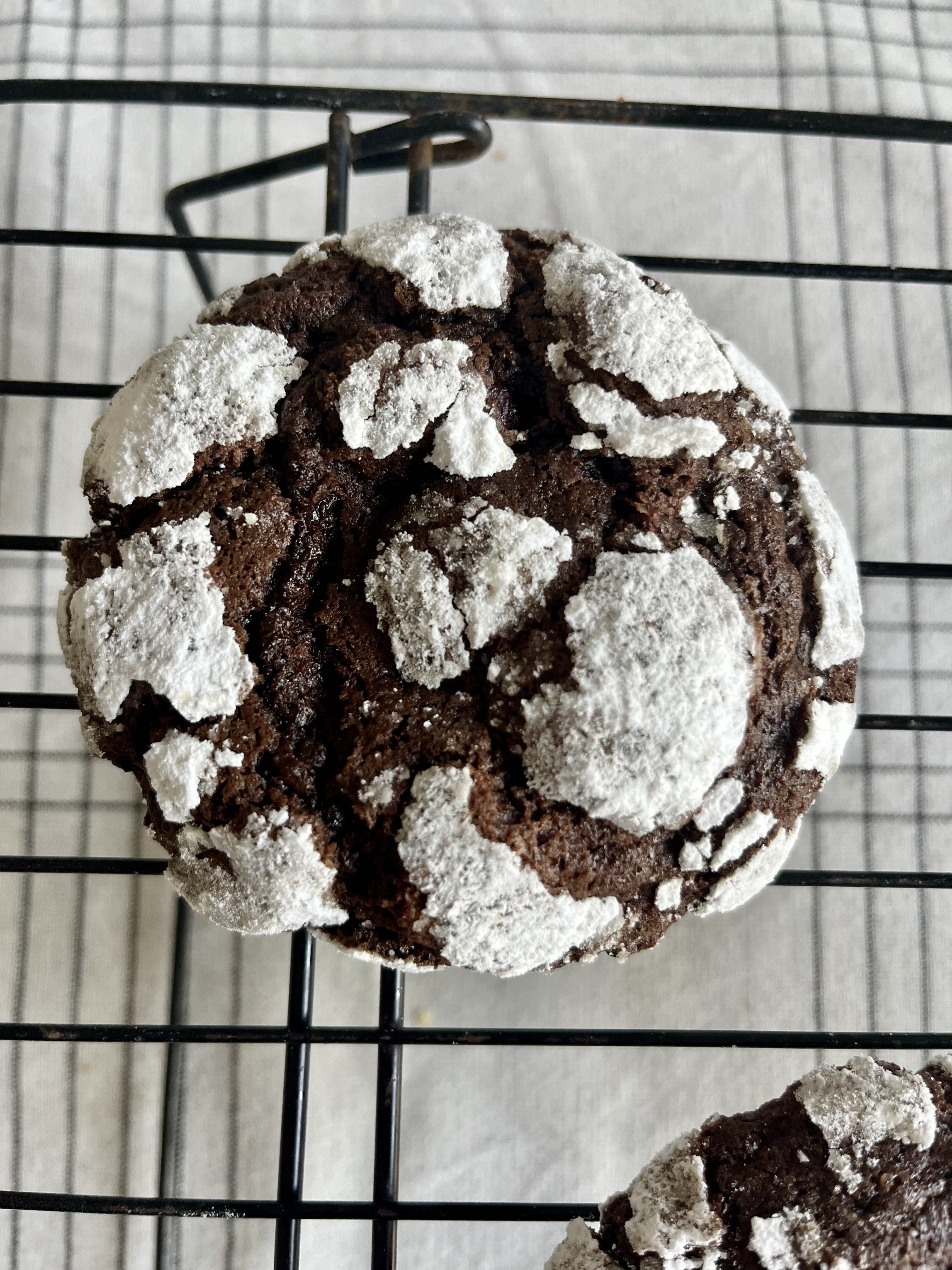 Double Chocolate Sourdough Crinkle Cookies 1/2 Doz