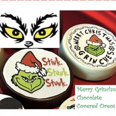 Grinch Chocolate Covered Oreos 