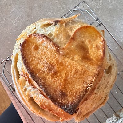 Heart Shaped Plain Sourdough