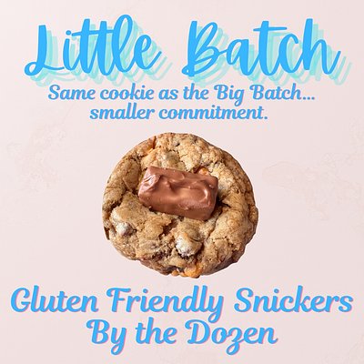 Gluten Friendly Snickers Little Batch Cookies