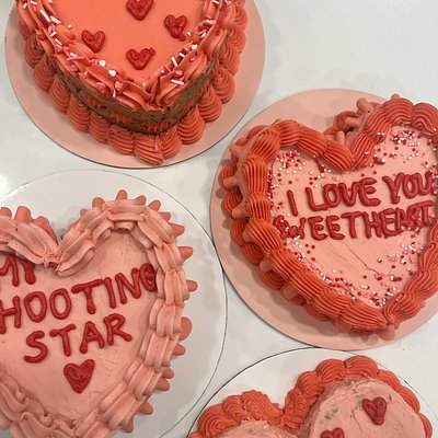 Heart Shaped 6” Cookie Cake (Single Layer)