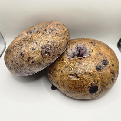 Blueberry Sourdough Bagels