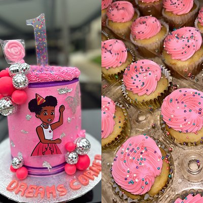 Package Deal , 7” Cake & 24 Cupcakes 