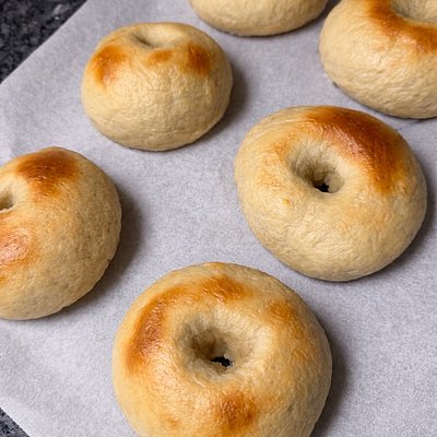 Plain Sourdough Bagels