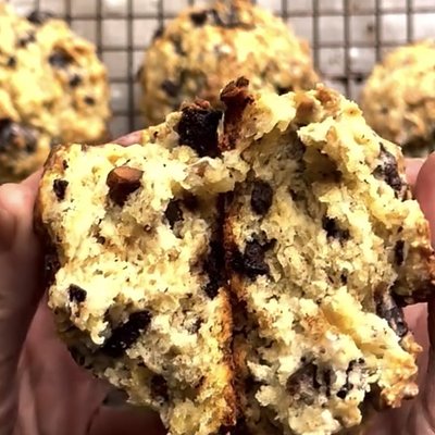 Dark Chocolate Pistachio Sea salt Scones 8 large or 16 mini