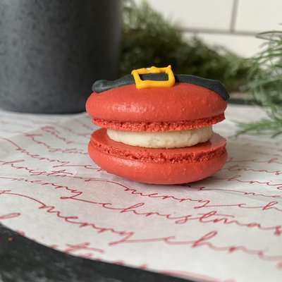 White Chocolate Cranberry Macaron