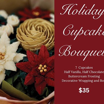 Holiday cupcake bouquets