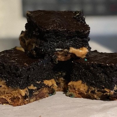 Cookie Monster Brownies