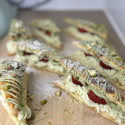 Pistachio & Raspberry Turnovers 