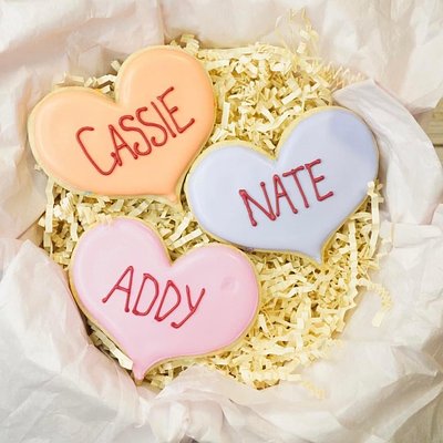 Customizable Name Valentine Heart Set