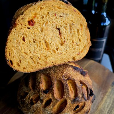 Sundried Tomato Pesto Sourdough Loaf 