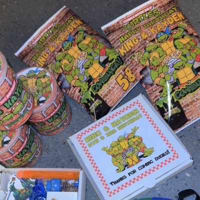 Custom Party Favors  (Filled) Chip Bag/juice/water 