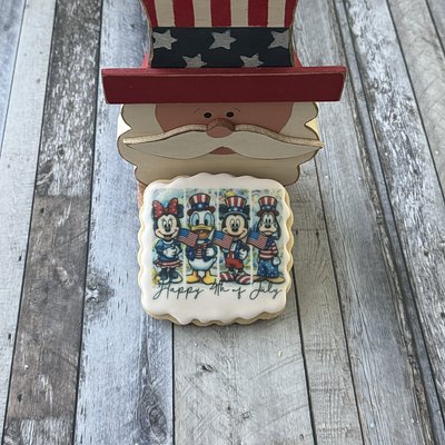 Single Printed Mickey And Friends