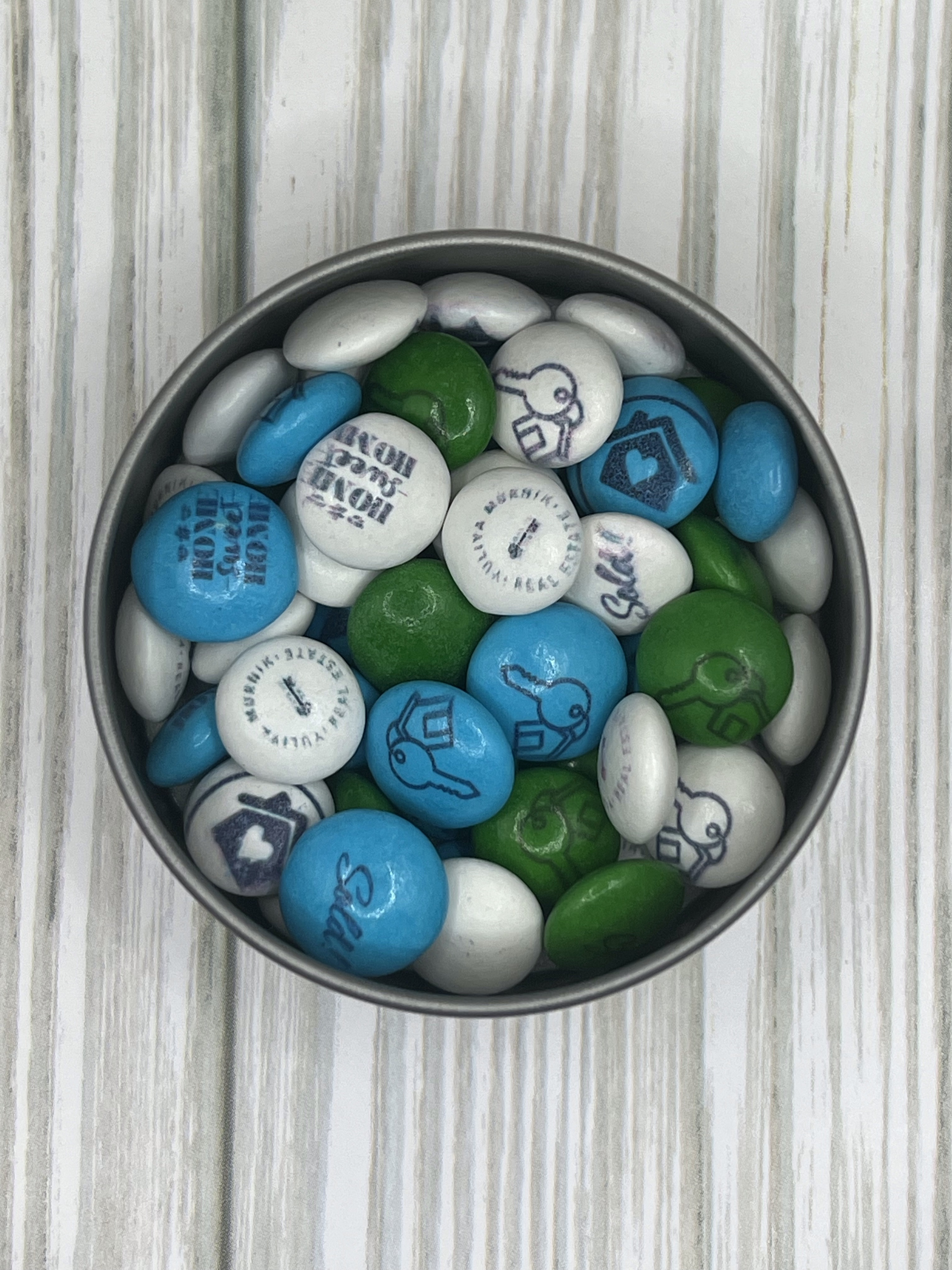 Customized M&M® 2 Oz Candy Tin Favors