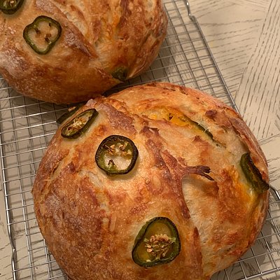 Jalapeño Cheddar Sourdough Bread