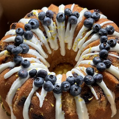 Lemon Blueberry Pound Cake Bundt