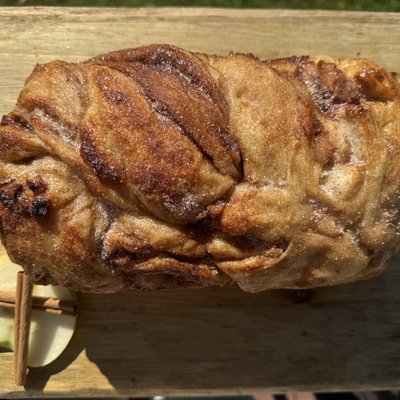 Caramelized Apple Cinnamon Brown Sugar Braided Sourdough