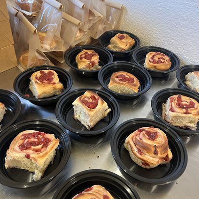 Sourdough Strawberry Rolls (individual) 