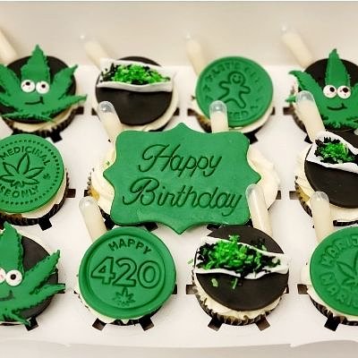 Liquor Infused W/edible Image Or Fondant Topper (12) $ 55 Min.
