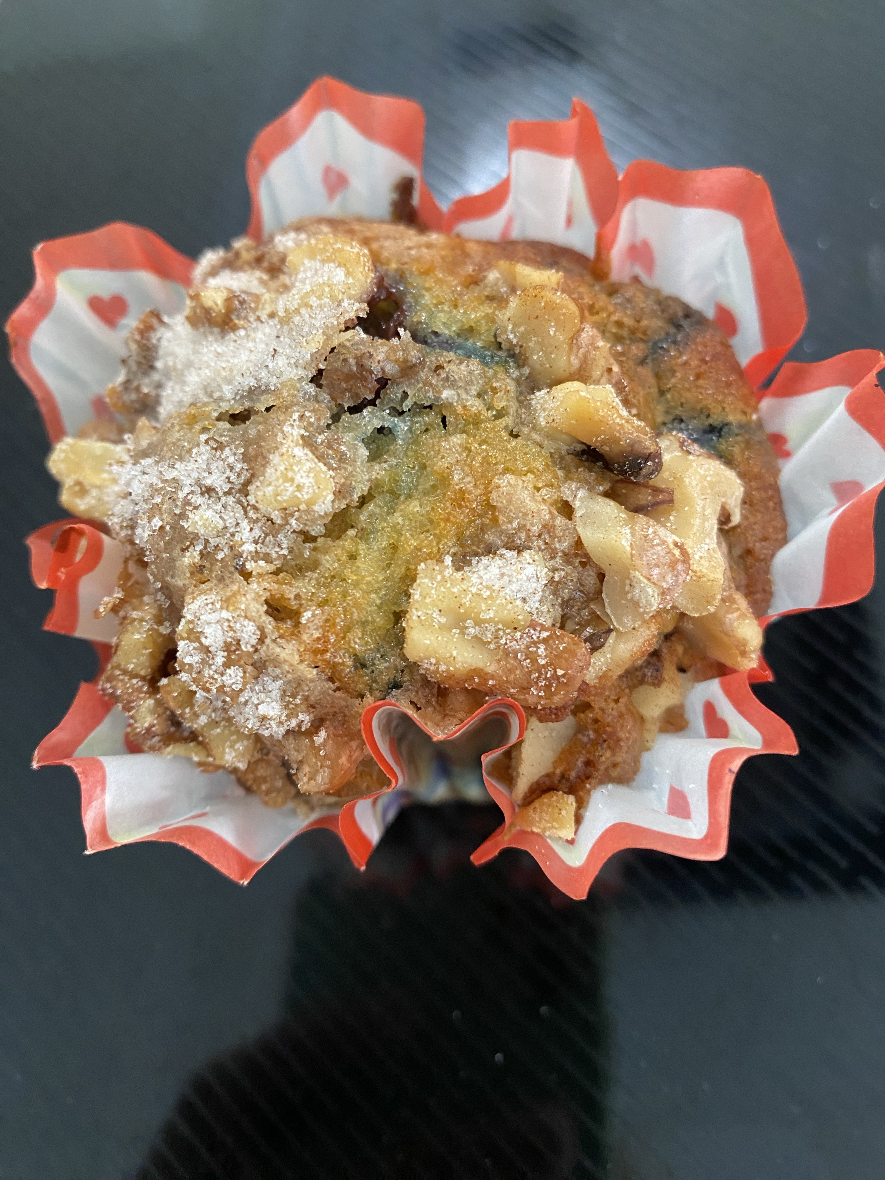 Sourdough Blueberry Crunch Muffin
