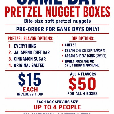 Game Day Pretzel Boxes 