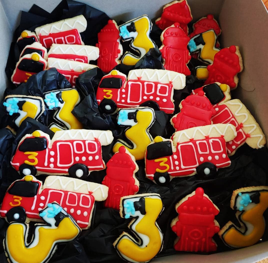 Firetruck Sugar Cookies