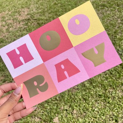 HOORAY Birthday Card